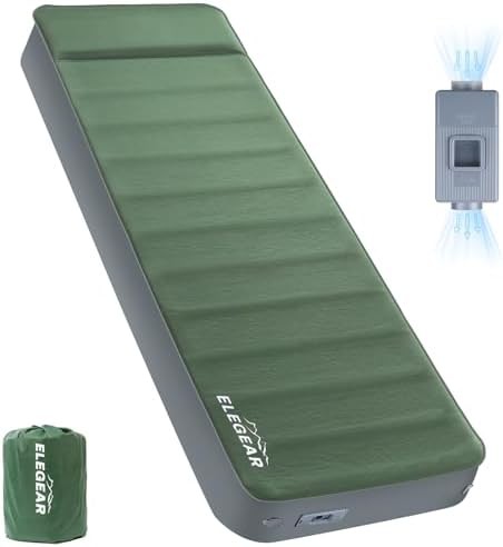 Air and foam self inflating sleeping pad