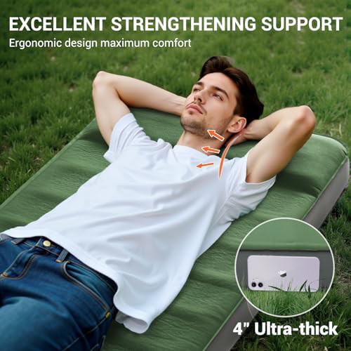 Air and foam self inflating sleeping pad — photo 4