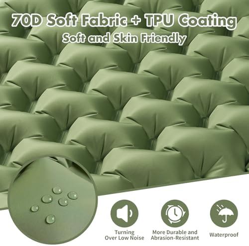 Ultralight inflatable four inch sleeping pad — photo 5
