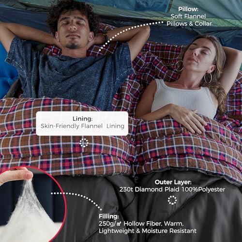 Double Flannel Queen Size Sleeping Bag — photo 4