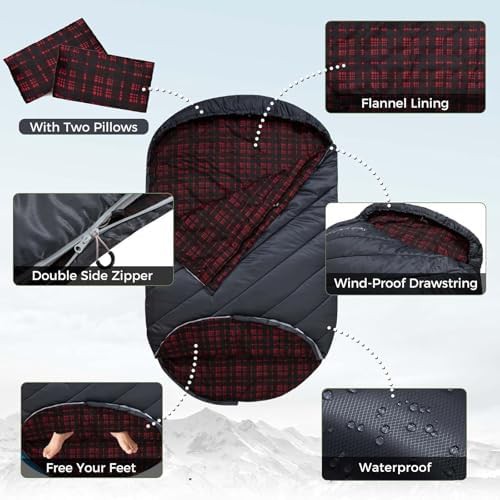 Double Flannel Queen Size Sleeping Bag — photo 5