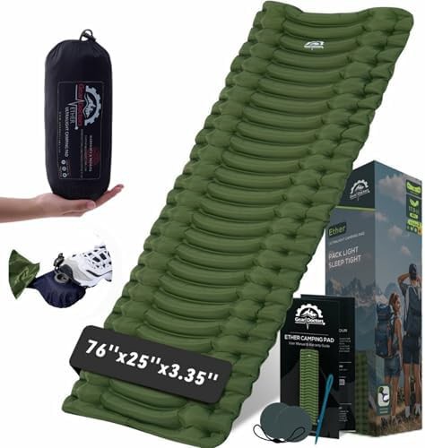 Ultralight backpacking air mattress sleeping pad