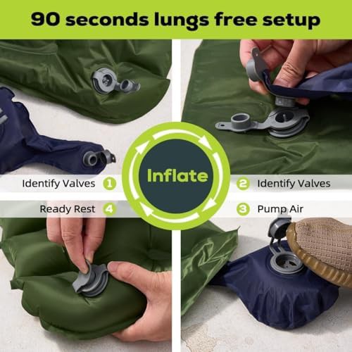 Ultralight backpacking air mattress sleeping pad — photo 3