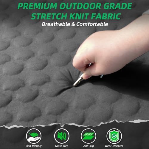 Self inflating memory foam camping pad in grey — photo 5