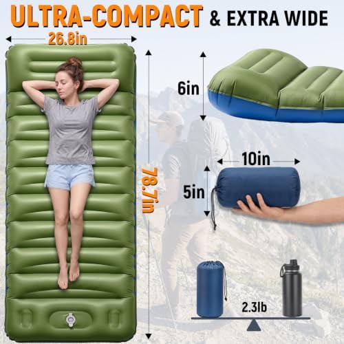 Five inch built in pump sleeping pad — photo 3