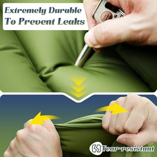 Six inch double foot pump sleeping pad — photo 3