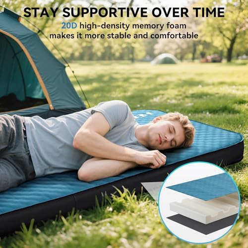 Self inflating camping mattress with electric pump — photo 5