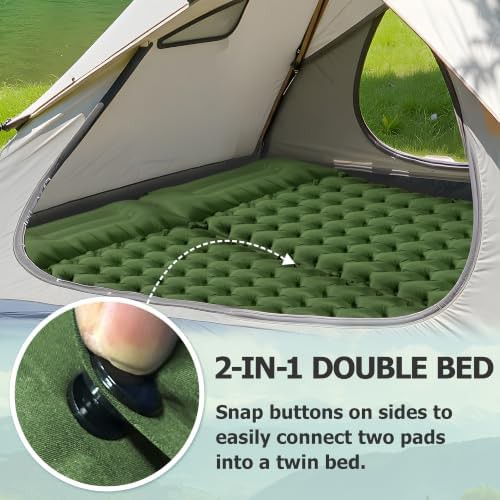 Ultralight inflatable sleeping pad with pump — photo 4