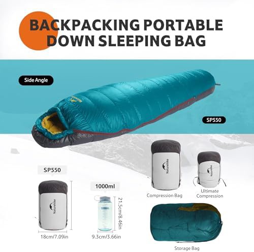 Naturehike 0 degree RDS down mummy sleeping bag — photo 5