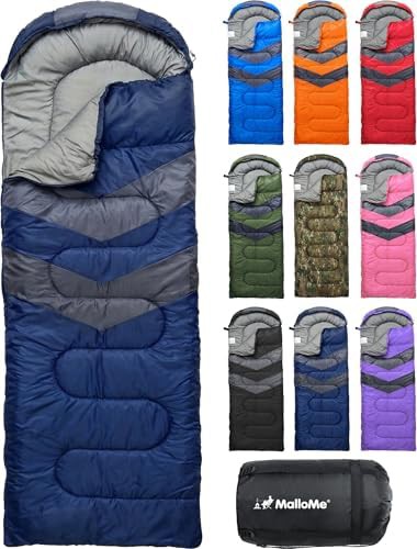 Lightweight single person hiking sleeping bag