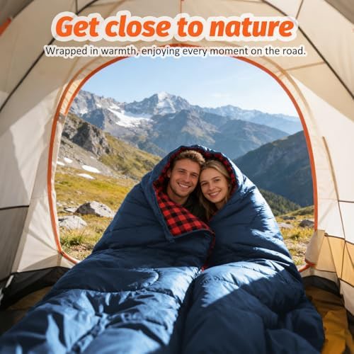 Double queen size flannel sleeping bag — photo 3
