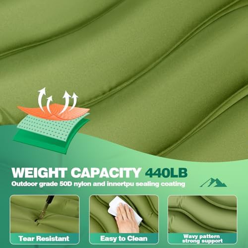 Four inch ultralight sleeping pad with pillow — photo 4