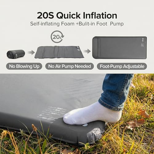 Self inflating foam insulated camping mattress — photo 3