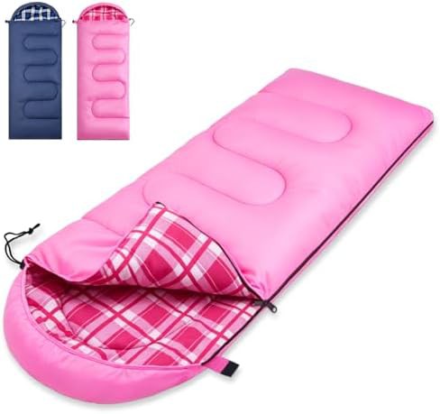 Pink flannel lined four season sleeping bag
