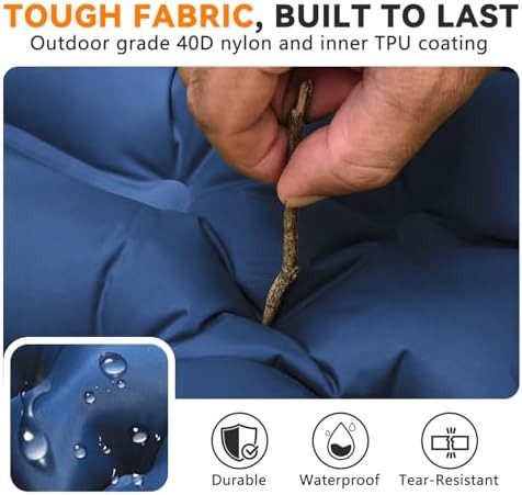Camping sleeping pad with foot pump — photo 4