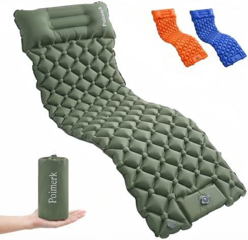 Compact air mattress backpacking mat