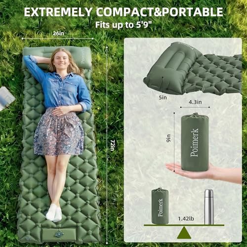 Compact air mattress backpacking mat — photo 3