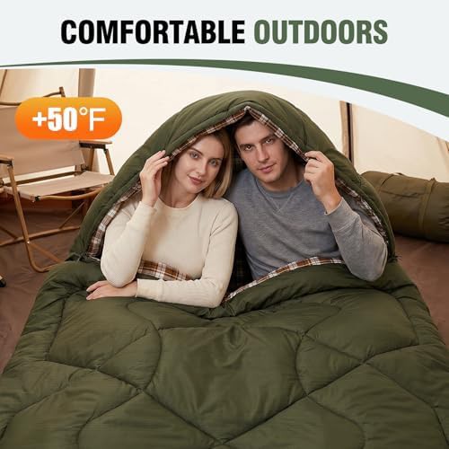 Waterproof Extra Large Flannel Sleeping Bag — photo 5