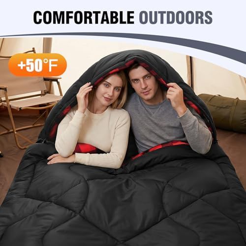 Queen Size Flannel Double Sleeping Bag — photo 5