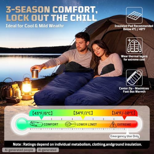 Ultralight cold weather mummy sleeping bag — photo 3