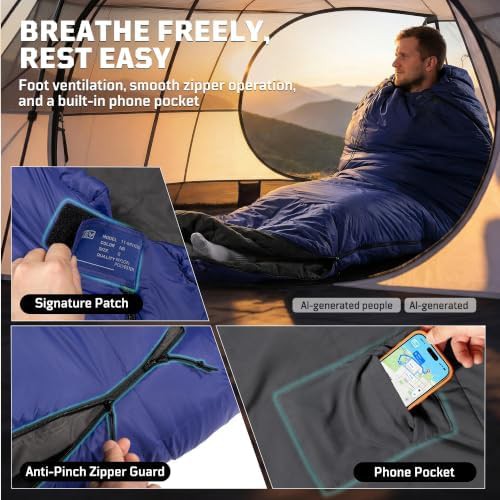 Ultralight cold weather mummy sleeping bag — photo 5